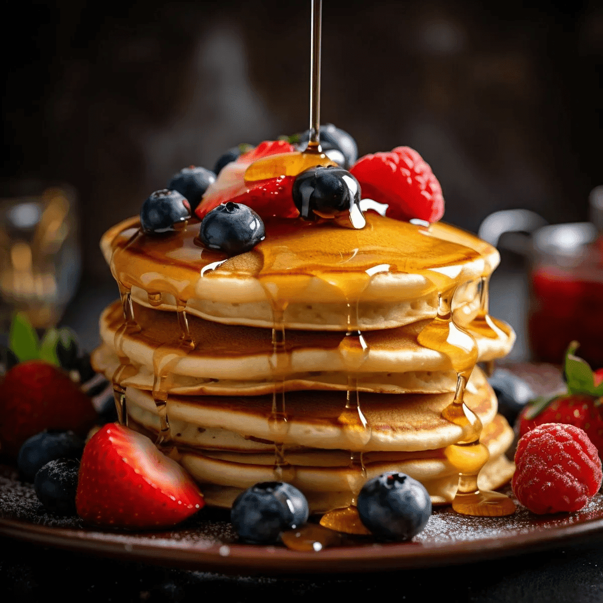 Pancakes with Honey